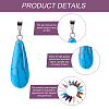 18Pcs 18 Style Natural & Synthetic Gemstone Pendants G-KS0001-13-4