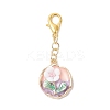 4Pcs 4 Styles Alloy Enamel & Resin & Acrylic Pendants Decorations HJEW-JM03932-3