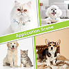 Adjustable Plastic Imitation Pearls Beads Pet Collars Necklaces AJEW-WH20017-48B-01-4