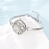 Rotating Sun Natural Quartz Crystal Link Bracelets GG-CBA0251-11P-11-2