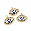 Brass Micro Pave Cubic Zirconia Pendants KK-A181-VB777-2-2