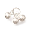 925 Sterling Silver 3 Round Ball Charms STER-L066-03S-1