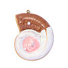 304 Stainless Steel Enamel Pendants STAS-OY017-60G-3