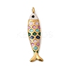 304 Stainless Steel Enamel Pendants STAS-B128-52G-06-1
