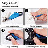 6Pcs 6 Colors Nylon Strap Band Hat Clips FIND-GO0001-13-3