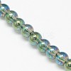 Electroplate Crystal Glass Round Beads Strands LS-EGLA-F037-6mm-A04-1