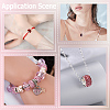 120Pcs 3 Colors Polymer Clay Rhinestone European Large Hole Beads with Silver Color Plated Brass Cores FPDL-LT0001-01B-7