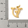 Ion Plating(IP) 304 Stainless Steel Charms STAS-I010-01G-V-3