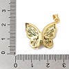 Rack Plating Brass & Cubic Zirconia Pendants KK-L216-014G-02-3