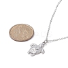 Ion Plating(IP) 201 Stainless Steel Tortoise with Starfish Pendants Necklaces NJEW-JN04283-02-2