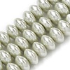Electroplate Opaque Glass Imitation Pearl Beads Strands EGLA-H113-04B-1