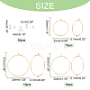 30Pcs 3 Style Brass Wine Glass Charms Rings KK-PH0002-72-4