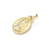 Religion Brass Pendants KK-P345-53G-03-2