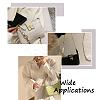 3 Sets 3 Colors Zinc Alloy Curb Chain Bag Straps FIND-GN0001-23-8