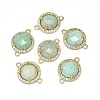 Natural Amazonite Links connectors G-E526-34E-2