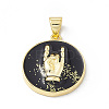 Rack Plating Brass Enamel Pendants KK-B065-03G-02-1