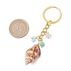 Natural Shell Pendant Keychains KEYC-JKC01094-02-3