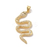 Rack Plating Brass Micro Pave Cubic Zirconia Pendants KK-A160-13G-1