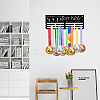 Word She Leaves A Little Sparkle Wherever She Goes Fashion Iron Medal Hanger Holder Display Wall Rack ODIS-WH0021-322-6