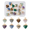 16Pcs 8 Styles Natural & Synthetic Gemstone Charms G-FW0001-34-1