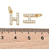 SHEGRACE Brass Micro Pave Clear Cubic Zirconia Pendants XGRQ29951-394G-H-3