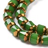 Electroplated Glass Imitation Jade Beads Strands GLAA-P003-C04-4