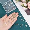 36Pcs Brass Clip-on Earring Converters Findings KK-SP0001-10S-3