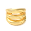 Brass Open Cuff Rings RJEW-A048-09G-2