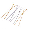 2 Sets 2 Colors 304 Stainless Steel Satellite Chain Bracelet Slider Making MAK-TA0001-22-2