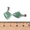 Natural Green Aventurine Pendants G-N349-18P-03-3