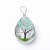 Transparent Glass Pendants GLAA-SZC0001-01A-2