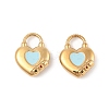 304 Stainless Steel Enamel Pendants STAS-P380-07G-01-1