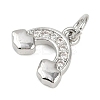 Brass Micro Pave Cubic Zirconia Pendants KK-L231-01P-01-2