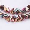 Electroplate Glass Beads Strands EGLA-J145-6mm-FP01-3
