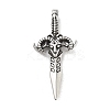 304 Stainless Steel Pendants STAS-M336-02C-AS-1