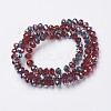 Electroplate Transparent Glass Beads Strands LS-EGLA-A034-T6mm-Q06-2