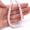 Handmade Polymer Clay Beads Strands CLAY-R089-6mm-049-7