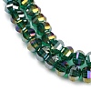 Electroplate Transparent Glass Beads Strands EGLA-B011-08A-AB04-3