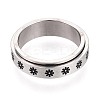 201 Stainless Steel Rotating Fidget Band Ring MATO-PW0001-059A-04-2