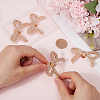 4Pcs Alloy Rhinestone Shoe Decoration AJEW-GF0009-29KCG-3