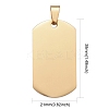 304 Stainless Steel Big Pendants STAS-I140-19F-G-4