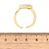 26Pcs Brass Micro Pave Clear Cubic Zirconia Open Cuff Rings RJEW-R218-01G-3