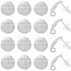 20Pcs Brass Ear Stud Findings KK-BBC0002-60P-7