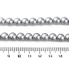 8mm Shell Pearl Round Beaded Necklaces NJEW-U026-15P-5
