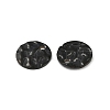 304 Stainless Steel Textured Disc Charms STAS-Q336-11B-B-2