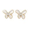 304 Stainless Steel Butterfly Stud Earrings EJEW-S268-01G-B-5