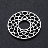 Tarnish Resistant 201 Stainless Steel Filigree Joiners Links STAS-S105-JN918-1-2