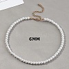 Plastic Imitation Pearl Round Beaded Necklaces for Women WGF0340-10-1