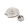 Dog Enamel Pin with Brass Butterfly Clutches JEWB-A006-04C-3