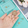 10Pcs Brass Micro Pave Cubic Zirconia Stud Earring Findings KK-BBC0005-24-3